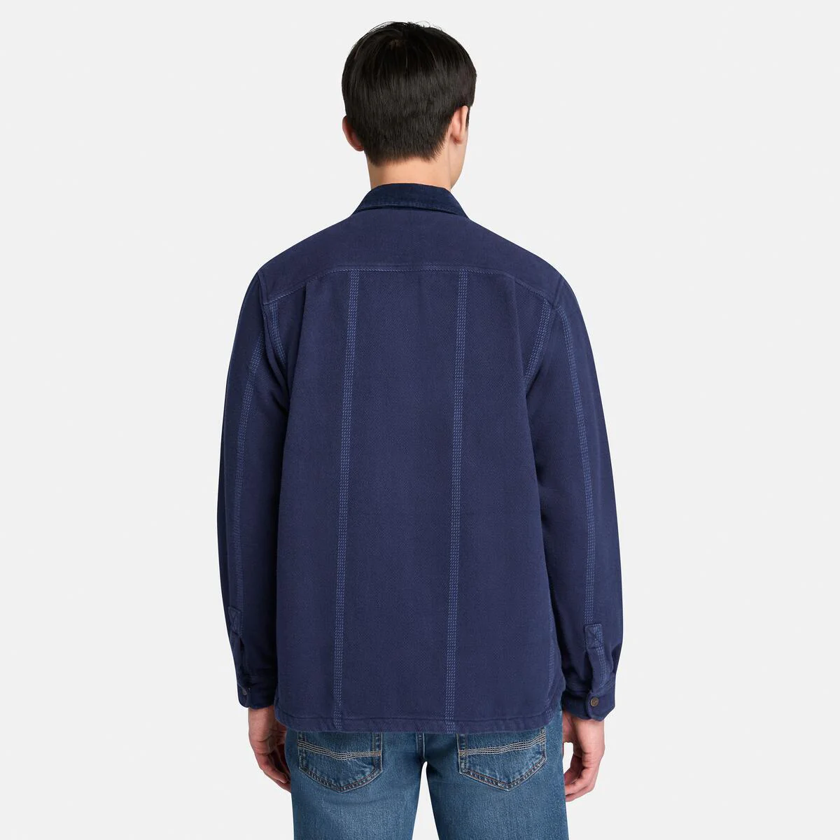 Men's Corduroy Collar Overshirt - Image 4