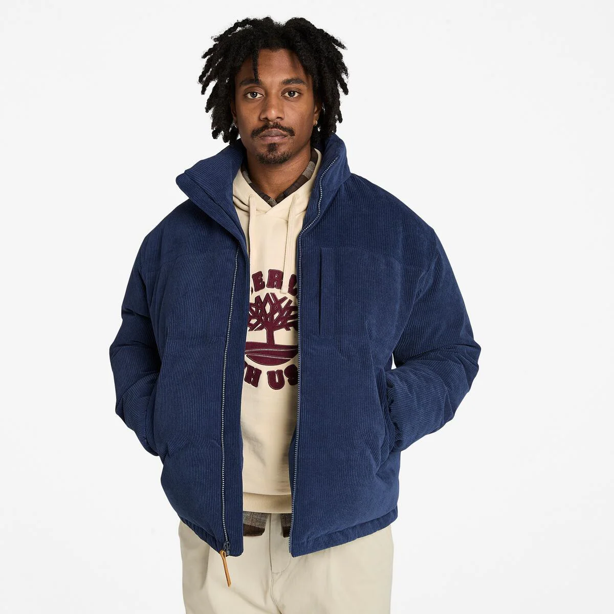 Men's Goose Eye Waterproof Corduroy Jacket