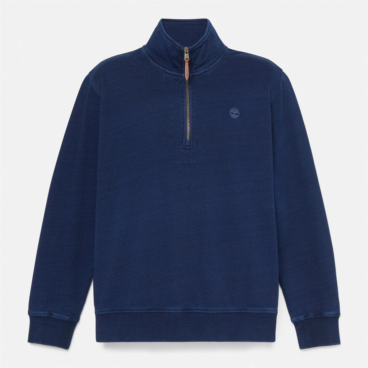 Men's Indigo 1/4 Zip Sweatshirt - Image 5