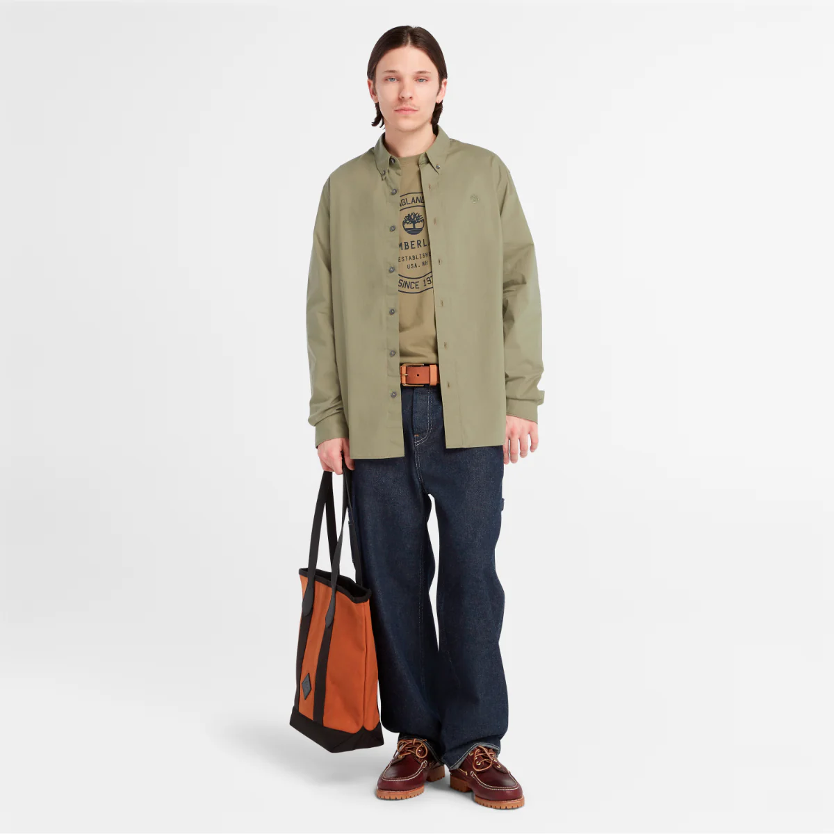 Men's Solid Poplin Shirt - Image 2