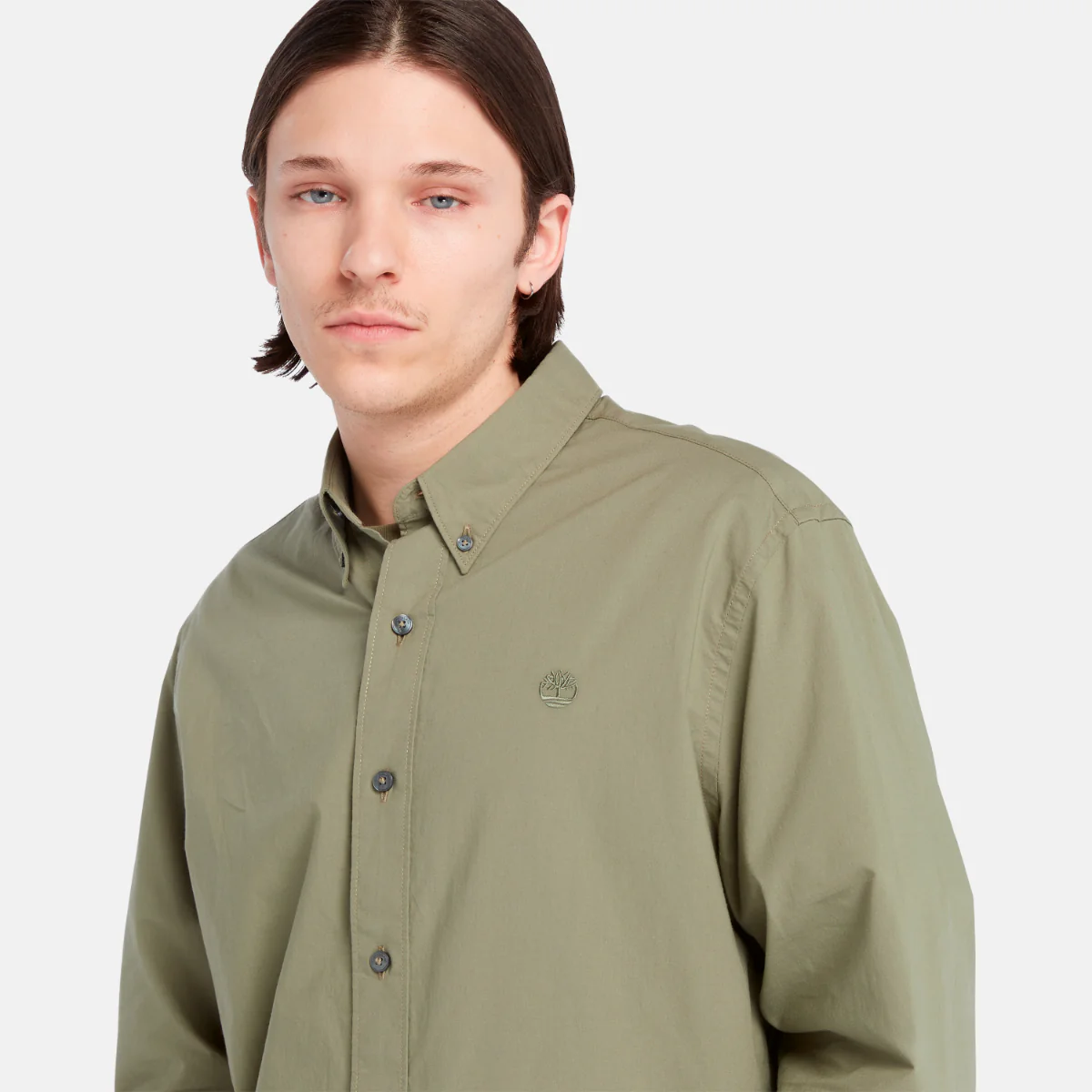 Men's Solid Poplin Shirt - Image 3