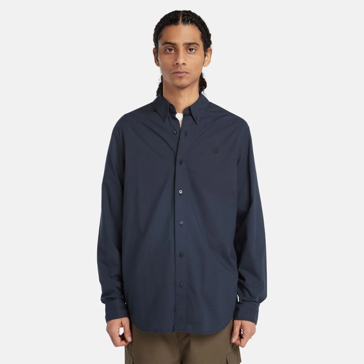 Men's Solid Poplin Shirt - Image 4