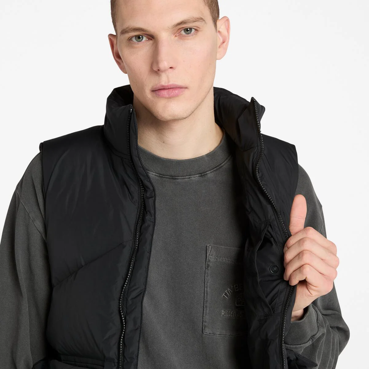 Men's Utility Down Puffer Vest - Image 4