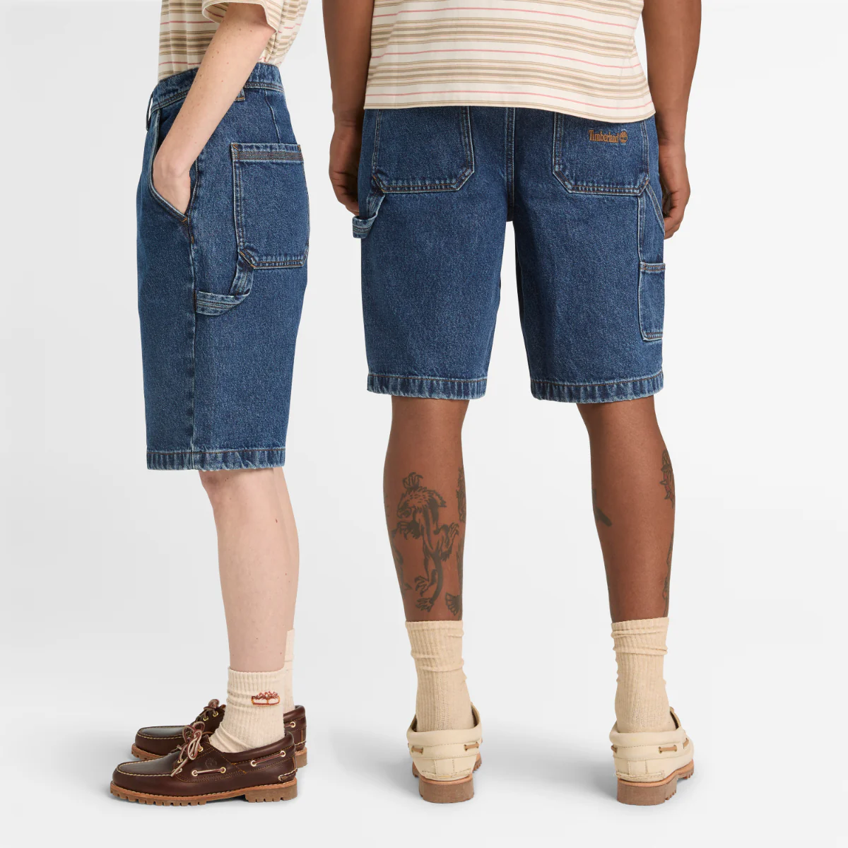 Unisex Denim Carpenter Shorts - Image 4