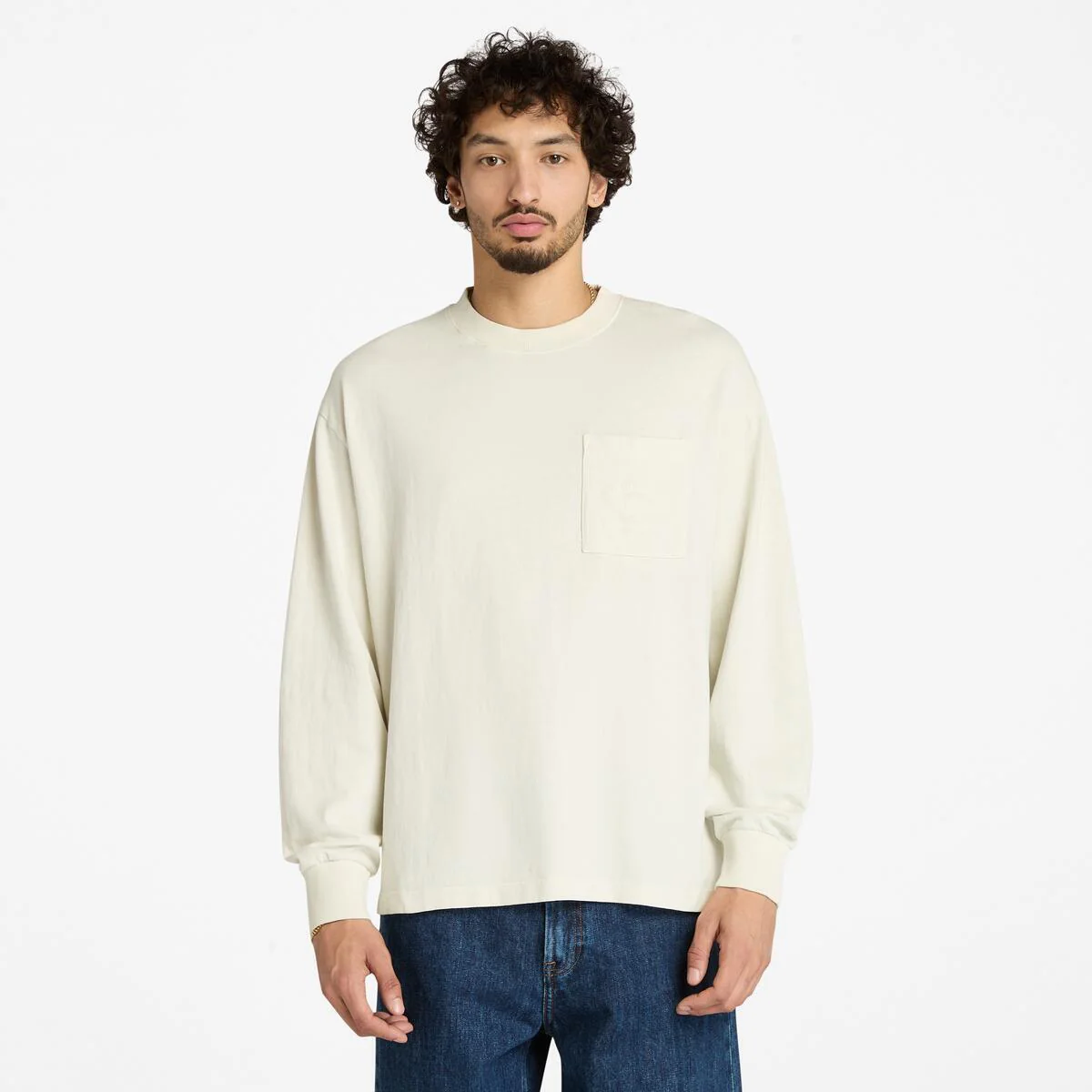 Unisex Garment Dyed Long Sleeve Tee - Image 2