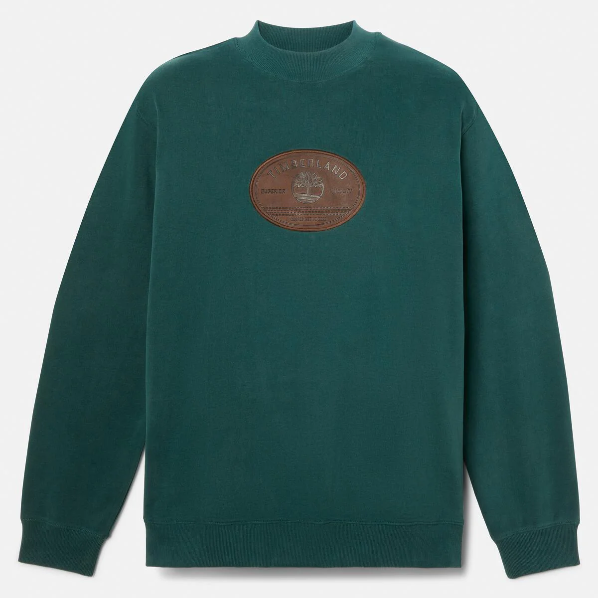 Unisex Leather Badge Crew