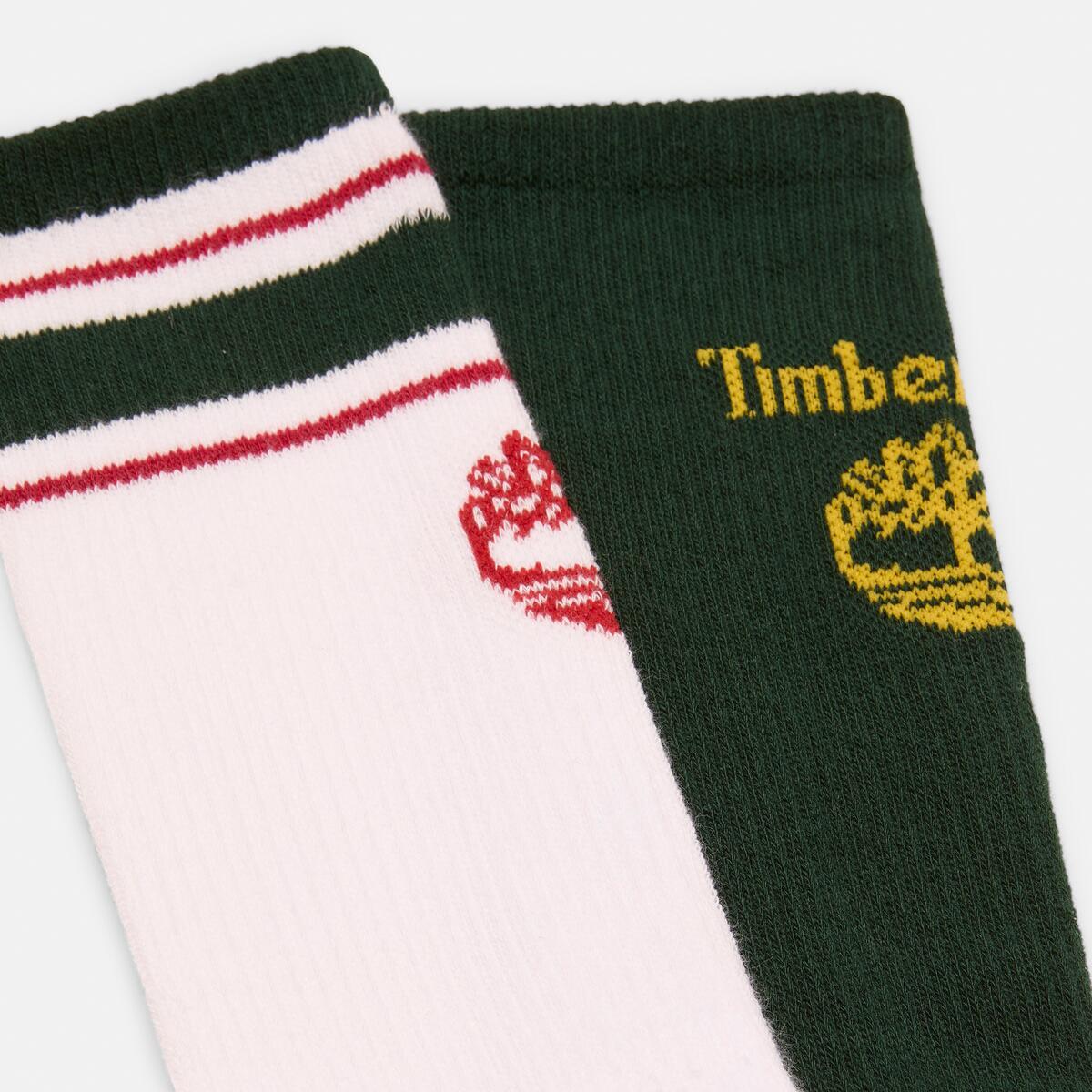 Unisex Retro Logo Crew Socks - 2 Pack - Image 2