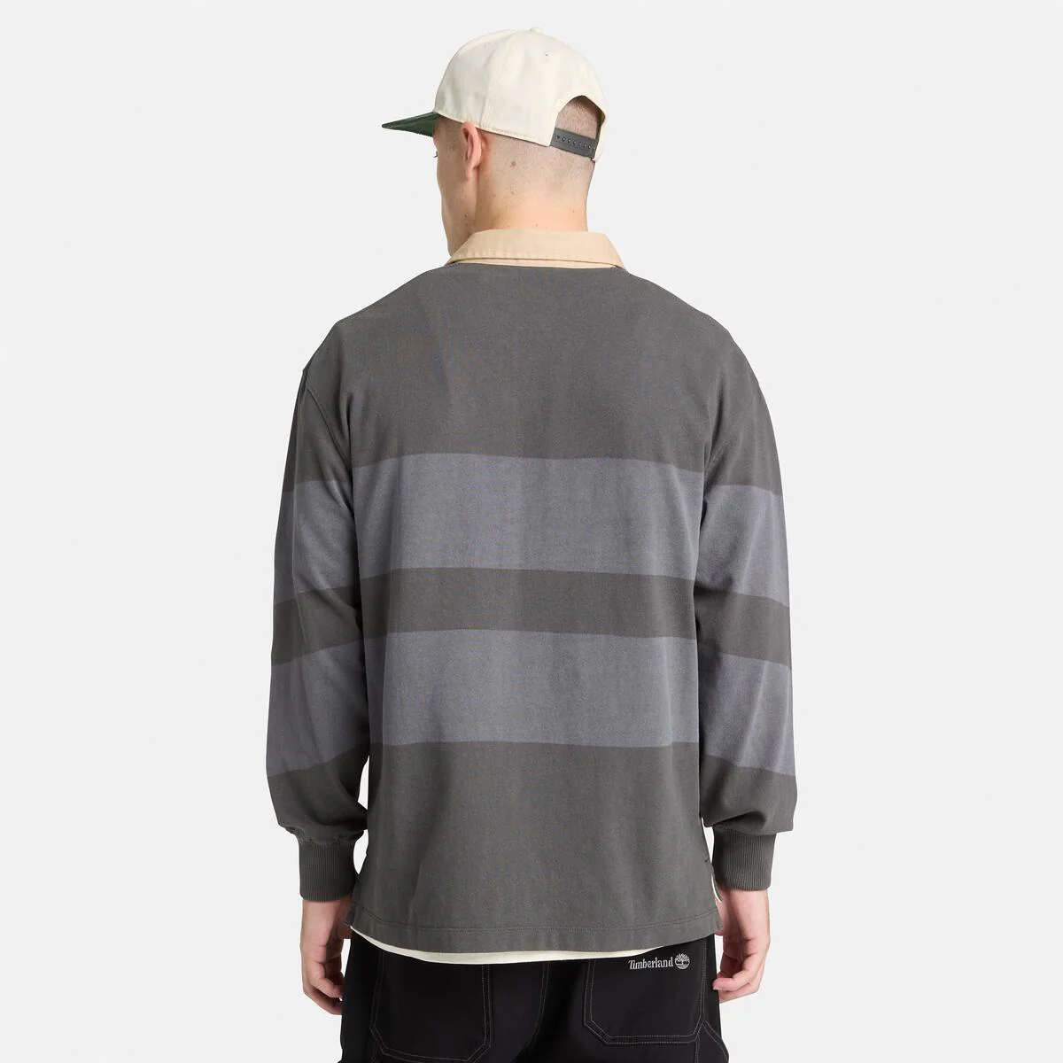 Unisex Striped Rugby Polo - Image 3