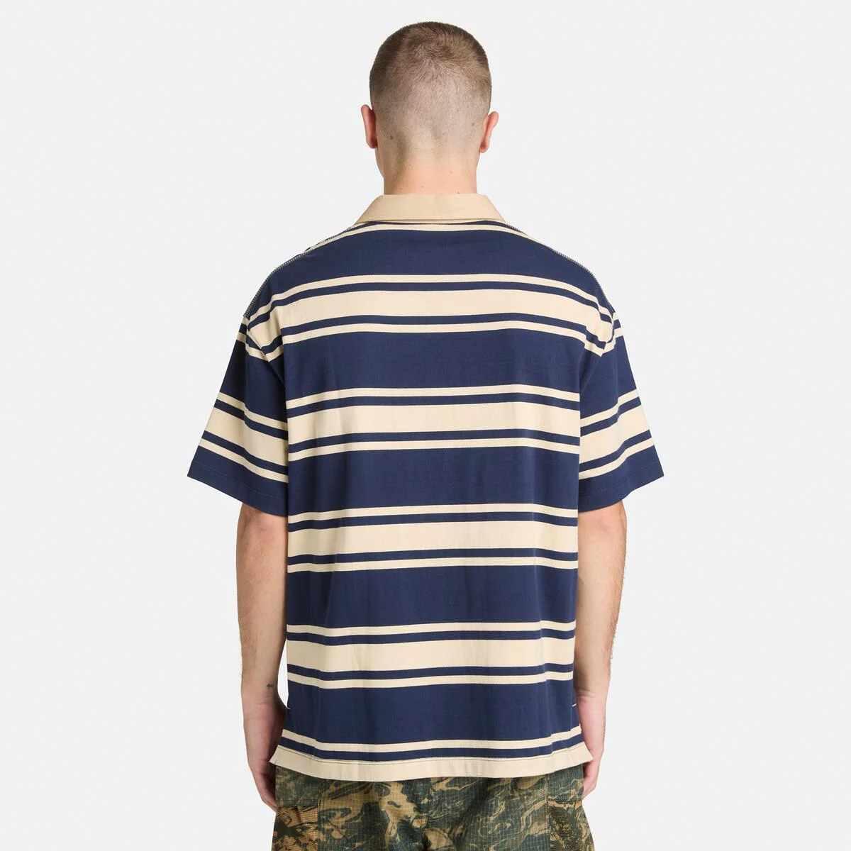 Unisex Striped Rugby Polo - Image 4