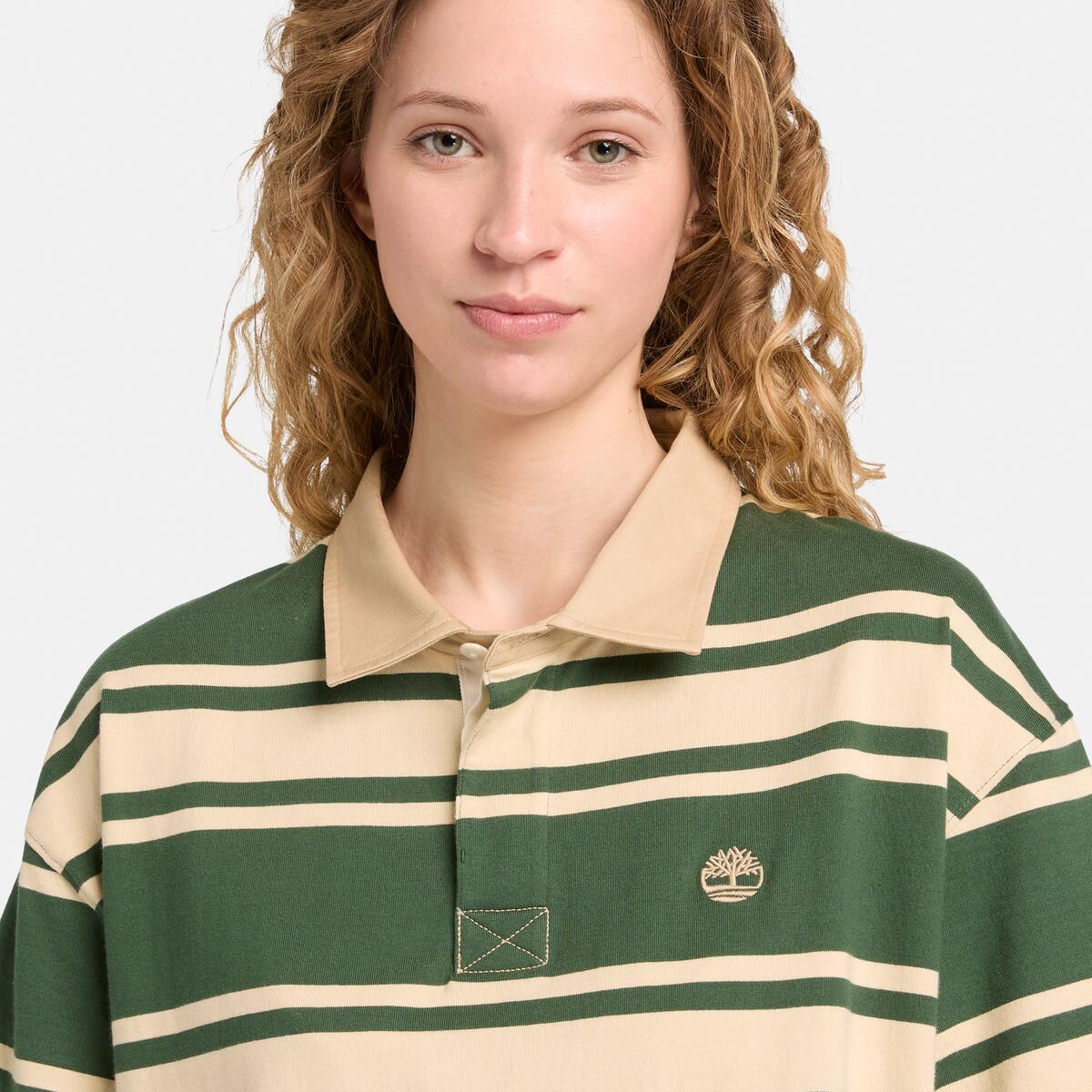 Unisex Striped Rugby Polo - Image 5