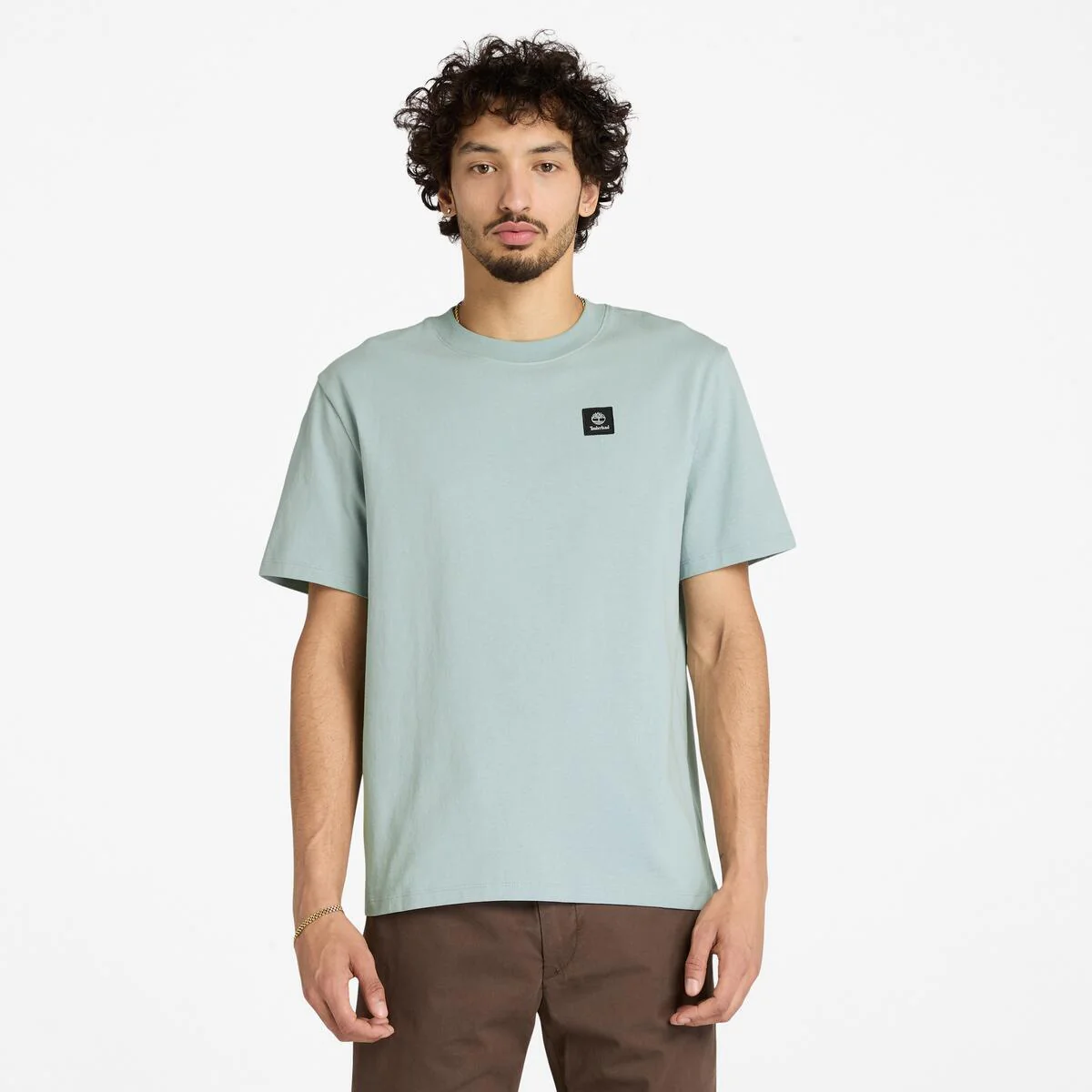 Unisex Woven Badge Tee - Image 2
