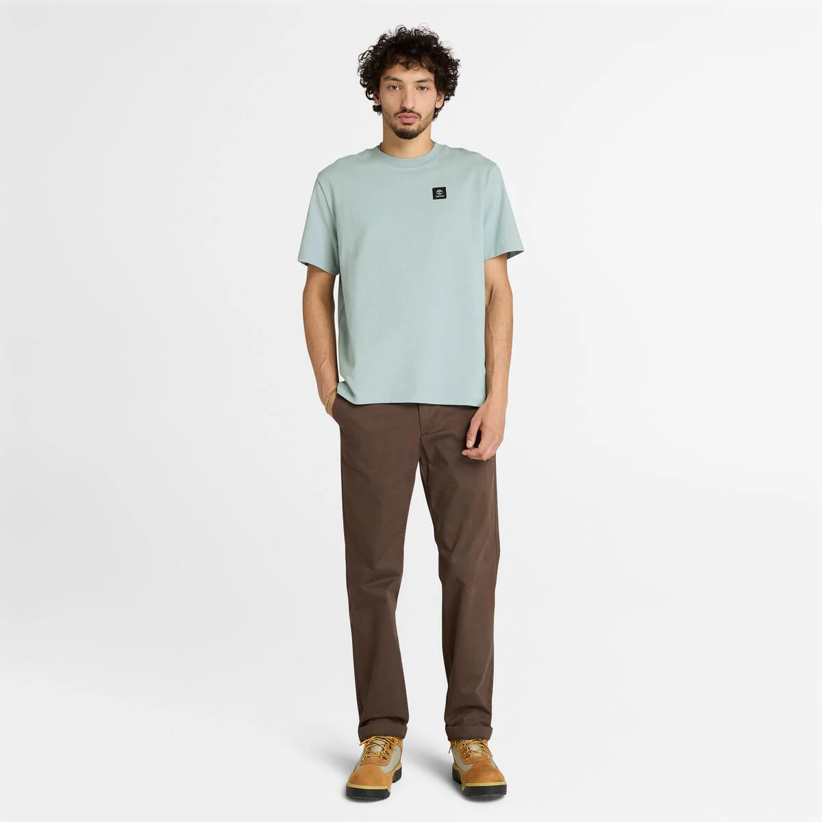 Unisex Woven Badge Tee - Image 3